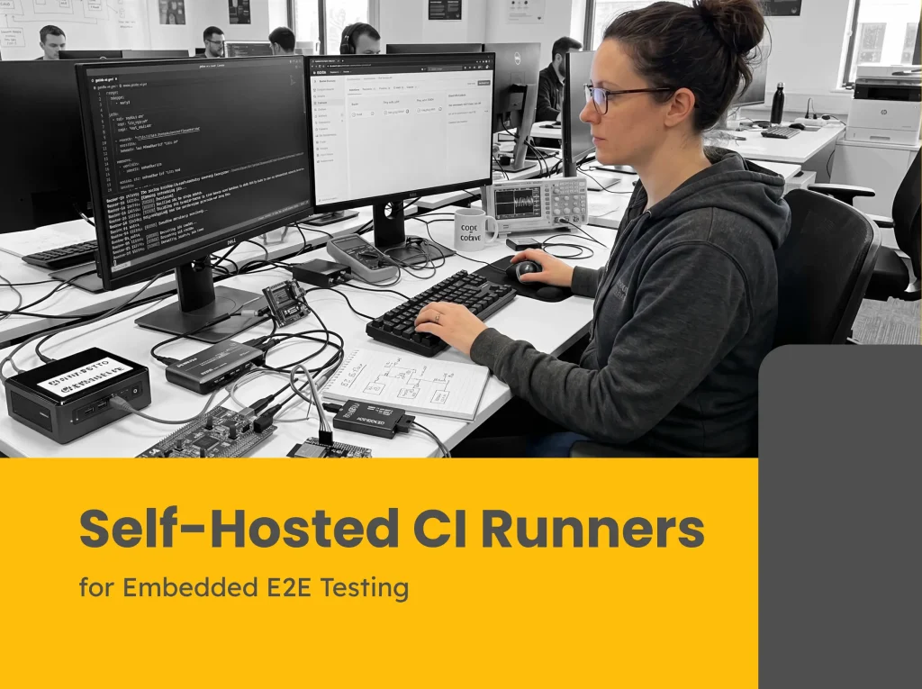 self-hosted CI runner embedded testing