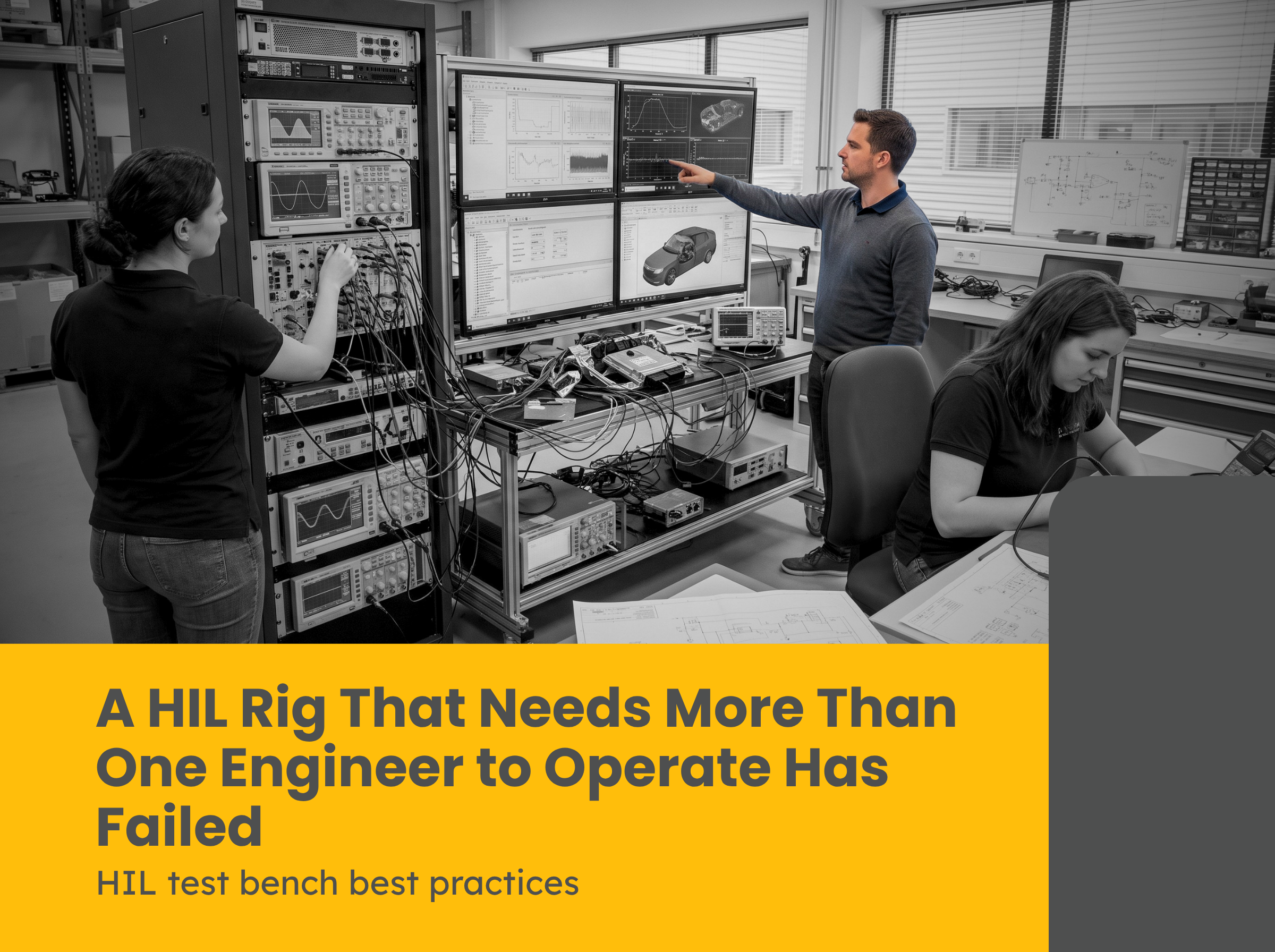 A HIL Rig That Needs More Than One Engineer to Operate Has Failed